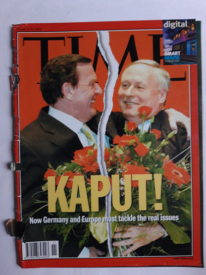 Time magazine Kaput! Gerhard Schröder Oskar Lafontaine digital 22.03.1999 March März 1999