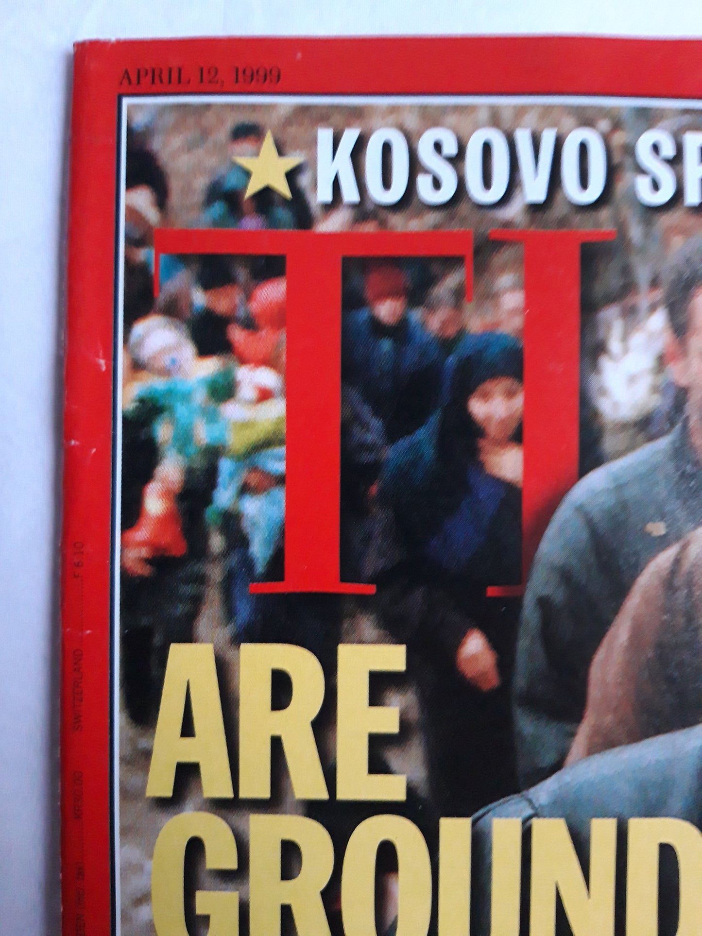 Time magazine Are ground troops the answer? Albanian woman Macedonia Kosovo special report 02.04.1999 April 1999