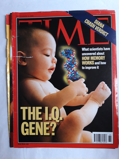 Time magazine The I.Q.Gene? Diana Crash Verdict How memory works 13.09.1999 September 1999