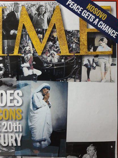 Time magazine Heroes and icons of the 20th Century Kosovo Peace gets a chance Marilyn Monroe Anna Frank Theresa Mohammad Ali  Princess Diane etc. 14.06.1999 Juni 1999