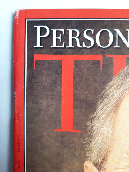 Time magazine Person of the Year U.S. President-elect George W. Bush 25.12.2000/01.01.2001 Dezember 2000 January 2001