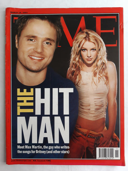 Time magazine The Hit Man Max Martin, the guy who writes the songs for Britney Spears 19.03.2001 March März 2001