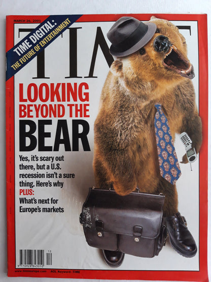 Time magazine Looking beyond the bear Time digital: The Future of entertainment 26.03.2001 März March 2001