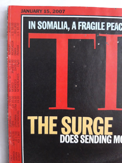 Time magazine The Surge Marine Lance Corporal Phillip Busenlehner in Ramadi Somalia 15.01.2007 January 2007