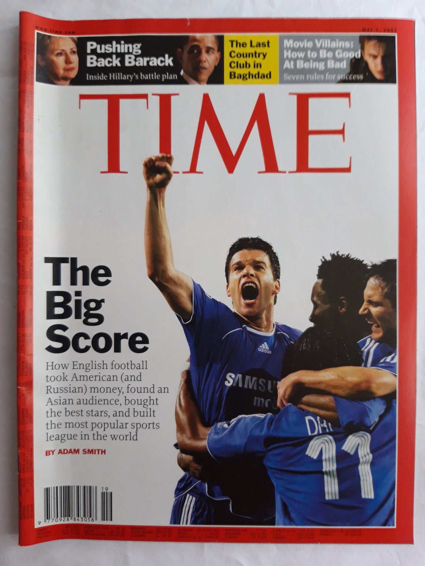 Time magazine How English football took American (and Russian) money Hillary Clinton Barack Obama Baghdad Movie Villians 07.05.2007 May Mai 2007