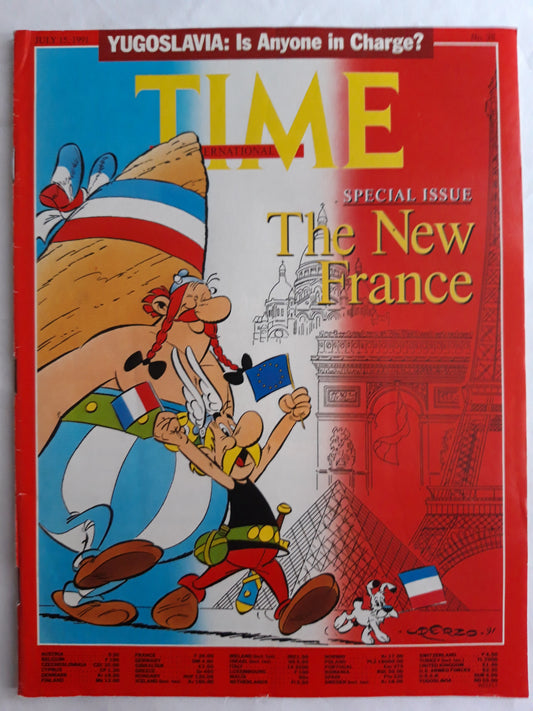 Time magazine Special issue The New France Asterix and Obelix Asterix&Obelix Yugoslavia: Is Anyone in Charge? 15.07.1991 July Juli 1991