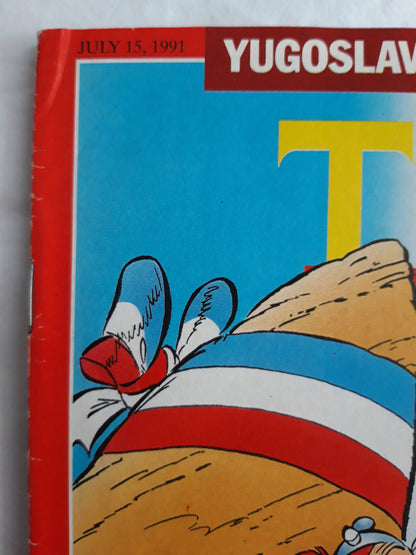 Time magazine Special issue The New France Asterix and Obelix Asterix&Obelix Yugoslavia: Is Anyone in Charge? 15.07.1991 July Juli 1991