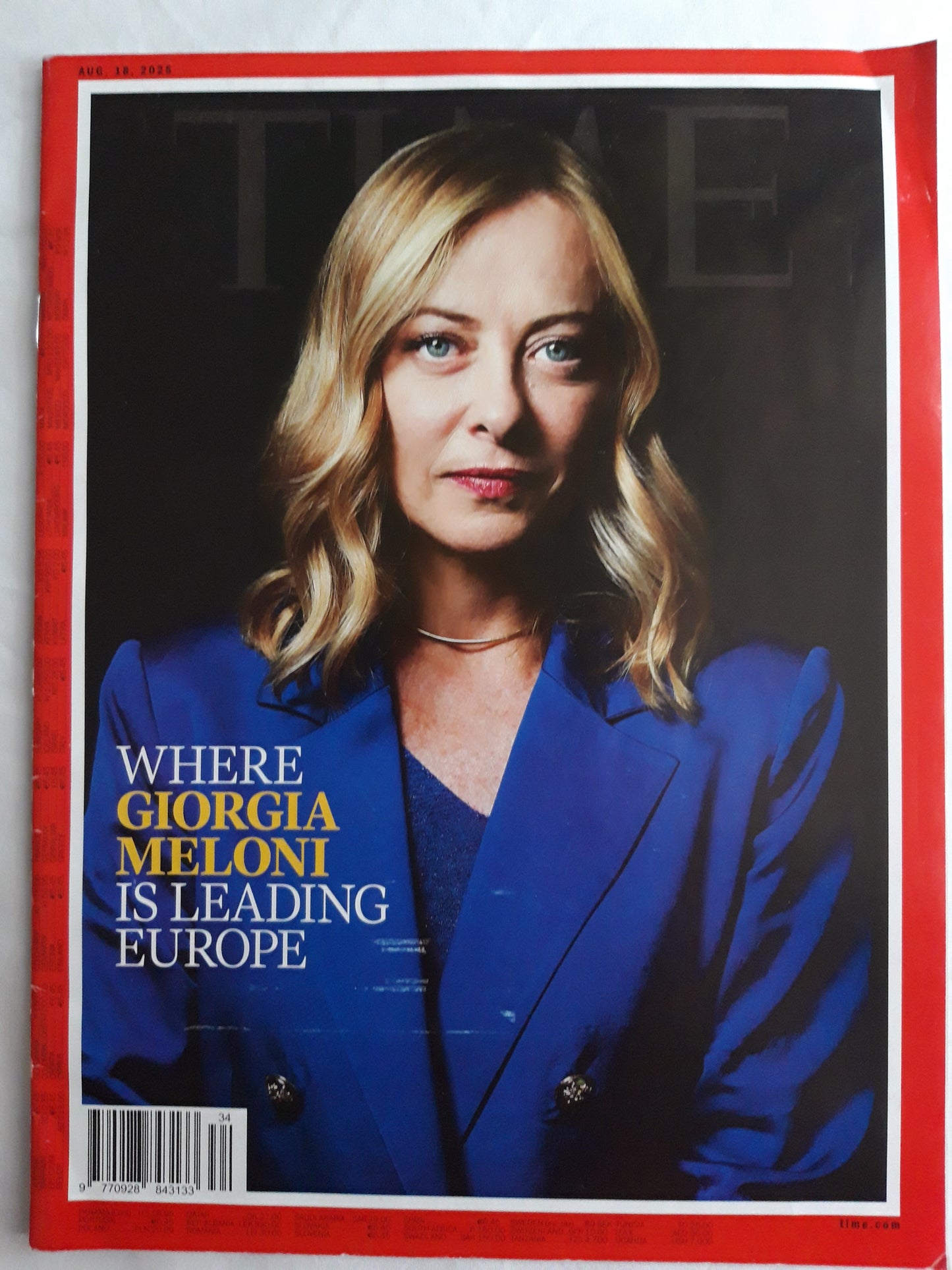 Time magazine Where Giorgia Meloni is leading Europe 18.08.2025 August 2025