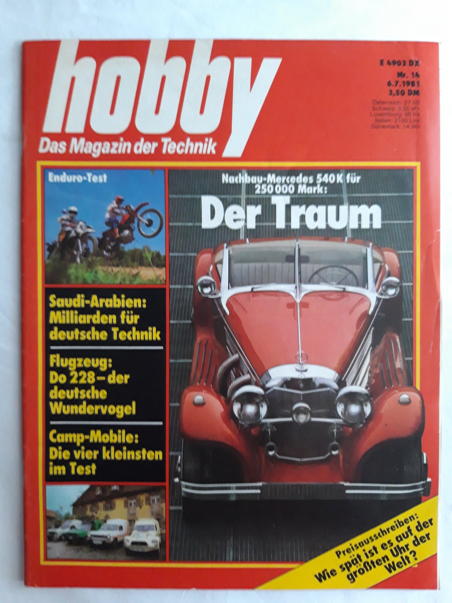 Hobby Das Magazin der Technik Der Traum Nachbau-Mercedes 540K für 250000 Mark 01.01.1981 January 1981