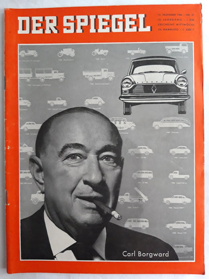 Der Spiegel Carl Borgward Nr. 51 14. Jahrgang 14.12.1960 December Dezember 1960