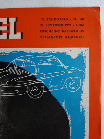 Der Spiegel Noch eine Million vom gleichen Typ Volkswagen-Generaldirektor Nordhoff 13. Jahrgang Nr. 40 30.09.1959 September 1959