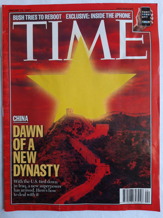 Time magazine China Dawn of a new dynasty Iraq Buch tries to reboot Inside the iphone 22.01.2007 January 2007