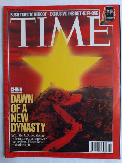 Time magazine China Dawn of a new dynasty Iraq Buch tries to reboot Inside the iphone 22.01.2007 January 2007
