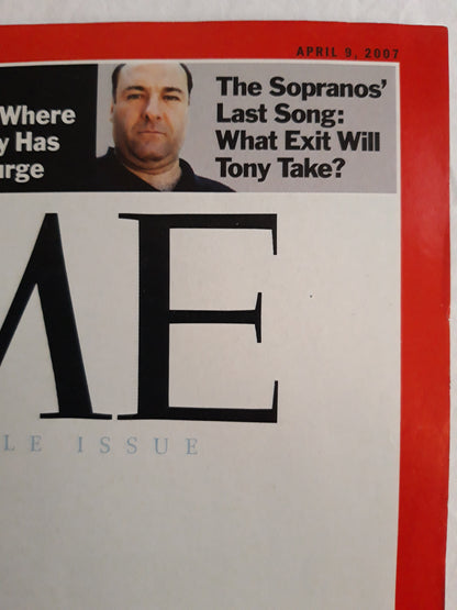 Time magazine The Global Warming Survival Guide 51 Things You Can Do to Make a Difference Nobody`s Pawn Garry Kasparov`s Gambit to Shake Up Russian Politics Baghdad The Sopranos Last Song 09.04.2007 April 2007