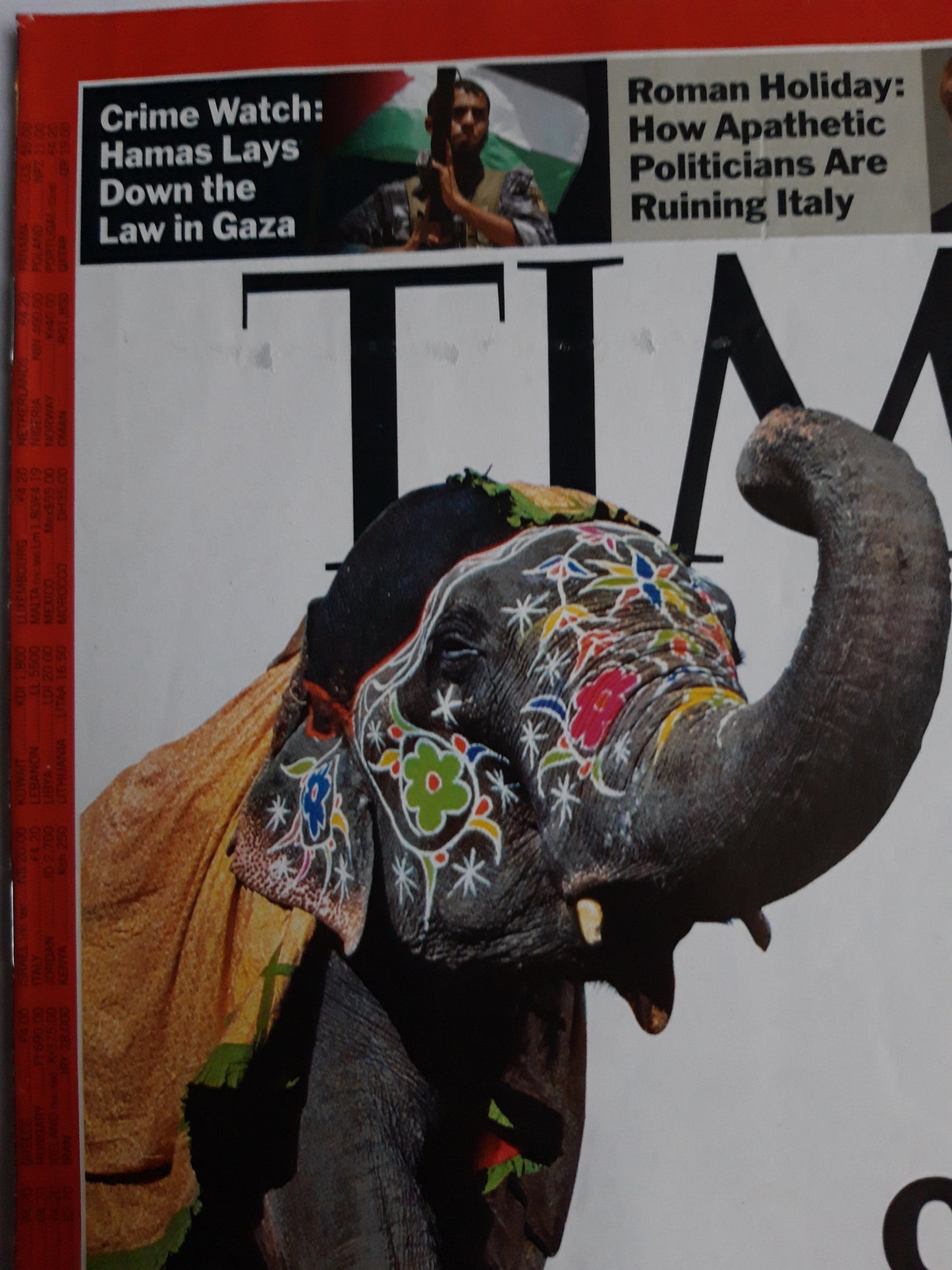 Time magazine India Charges Ahead Special report Syxty Years of Independence dreams of 1947 Elephant Gaza Roman Holiday Woody Allen Ingmar Bergman 13.08.2007 August 2007