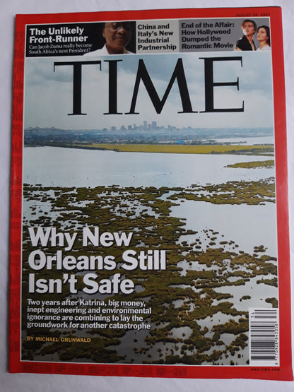 Time magazine Why New Orleans Still Isn`t Safe Katharina Jacob Zuma China and Italy Industrial Partnership Hollywood Titanic Leonardo Di Caprio Kate Winselet 20.08.2007 August 2007