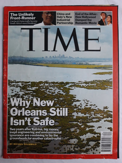 Time magazine Why New Orleans Still Isn`t Safe Katharina Jacob Zuma China and Italy Industrial Partnership Hollywood Titanic Leonardo Di Caprio Kate Winselet 20.08.2007 August 2007