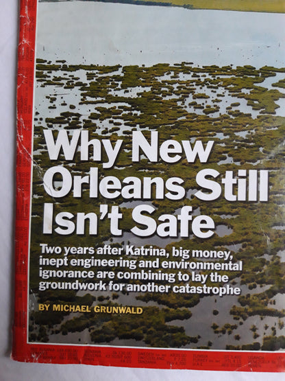 Time magazine Why New Orleans Still Isn`t Safe Katharina Jacob Zuma China and Italy Industrial Partnership Hollywood Titanic Leonardo Di Caprio Kate Winselet 20.08.2007 August 2007