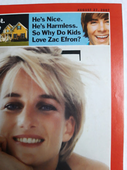 Time magazine Why Princess Diana Mattered Bush`s Guru  Karl Rove Wall St. Zac Efron 27.08.2007 27. August 2007