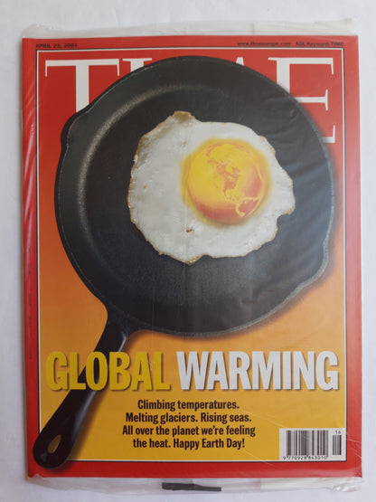 Time magazine Global Warming Happy Earth Day! Original packaging OVP Original verpackt 23.04.2001 April 2001