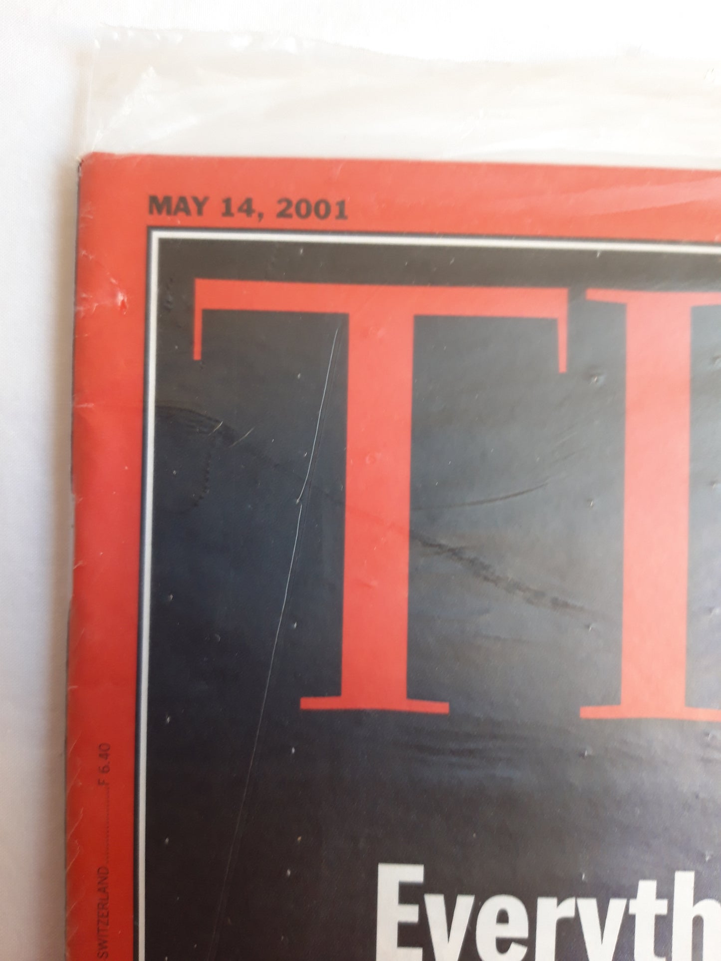 Time magazine Everything you always wanted to know about Phobias but were afraid to ask Bush Europe and missile defense Original packaging OVP Original verpackt 14.05.2001 May Mai 2001