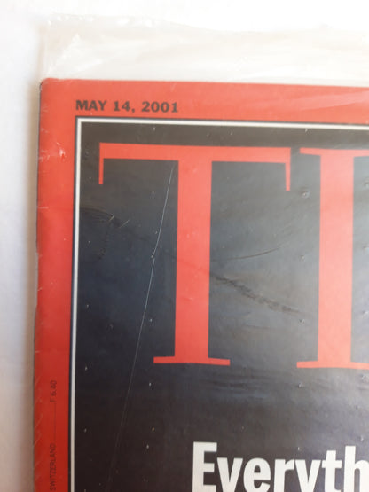 Time magazine Everything you always wanted to know about Phobias but were afraid to ask Bush Europe and missile defense Original packaging OVP Original verpackt 14.05.2001 May Mai 2001