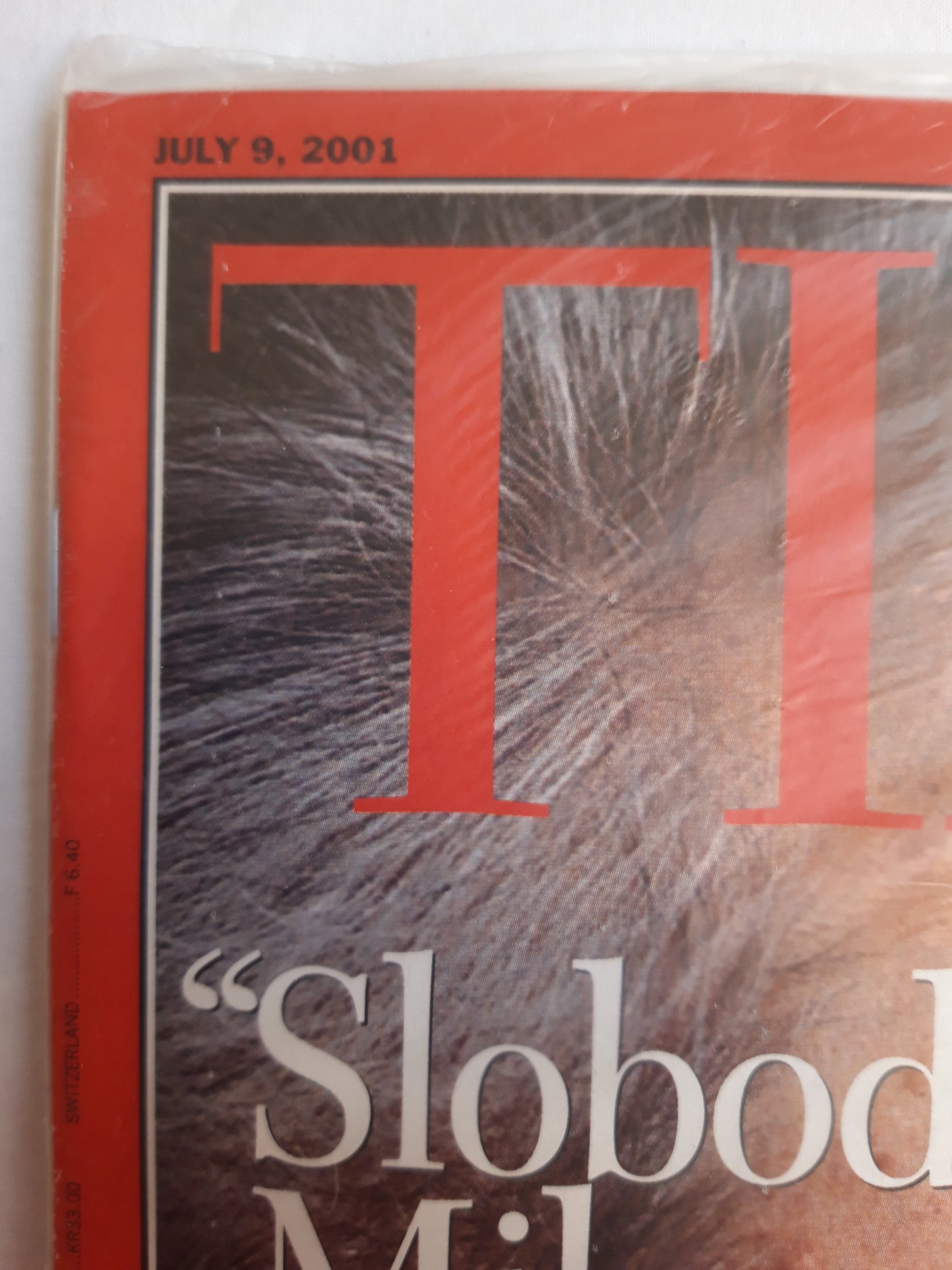 Time magazine Slobodan Milosevic Kosovo Albania Bush`s message shop The invisible web Original packaging OVP Original verpackt 09.07.2001 July Juli 2001