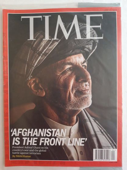 Time magazine "Afganistan is the front line" President Ashraf Ghani Original packaging OVP Original verpackt 12.06.2017 Juni 2017