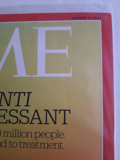 Time magazine The Anti Antidepressant Depression afficts 300 million people Original packaging OVP Original verpackt 07.08.2017 August 2017