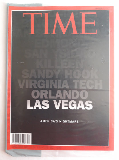 Time magazine America`s nightmare Las Vegas Original packaging OVP Original verpackt 16.10.2017 October Oktober 2017