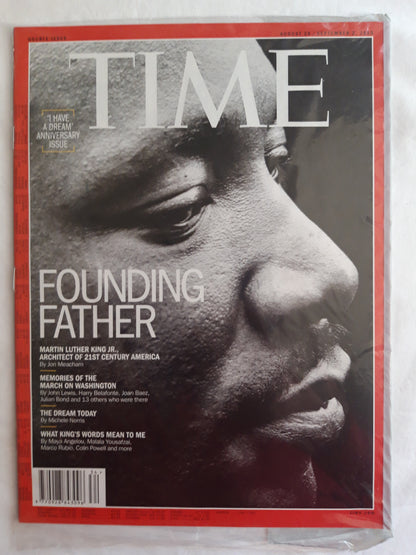 Time magazine Founding Father "I have a dream" anniversary issue Martin Luther King Jr. Architect of 21st century America Original packaging OVP Original verpackt 26.08.2013 / 02.09.2013 August September 2013