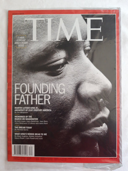 Time magazine Founding Father "I have a dream" anniversary issue Martin Luther King Jr. Architect of 21st century America Original packaging OVP Original verpackt 26.08.2013 / 02.09.2013 August September 2013