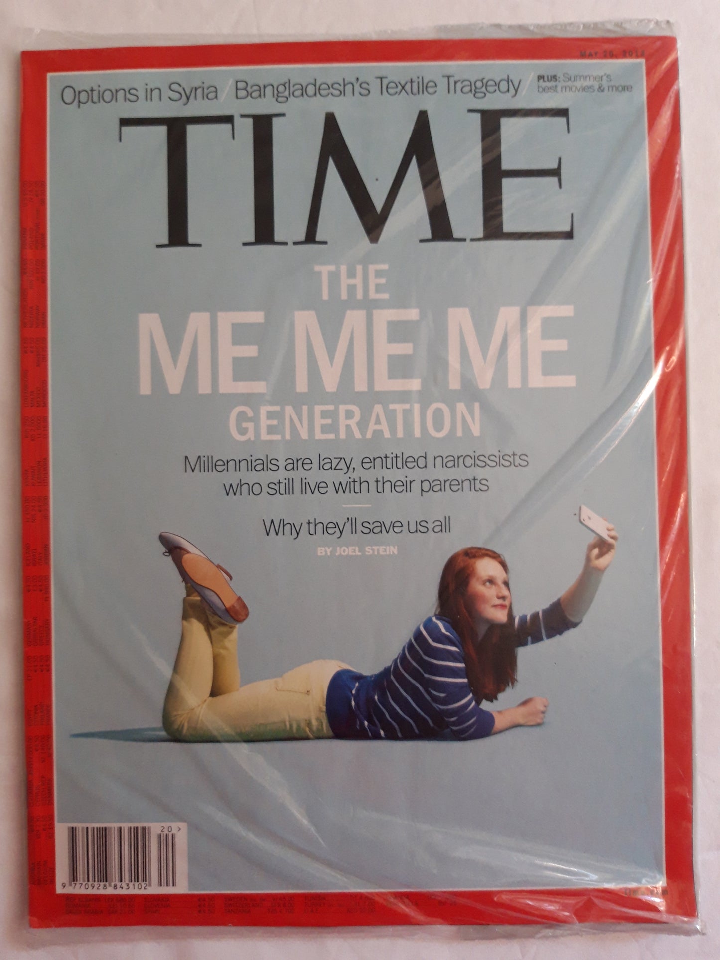 Time magazine The Me Me Me Genaration Options in Syria Bangladesh`s Textile Tragedy Original packaging OVP Original verpackt 20.05.2013 May Mai 2013
