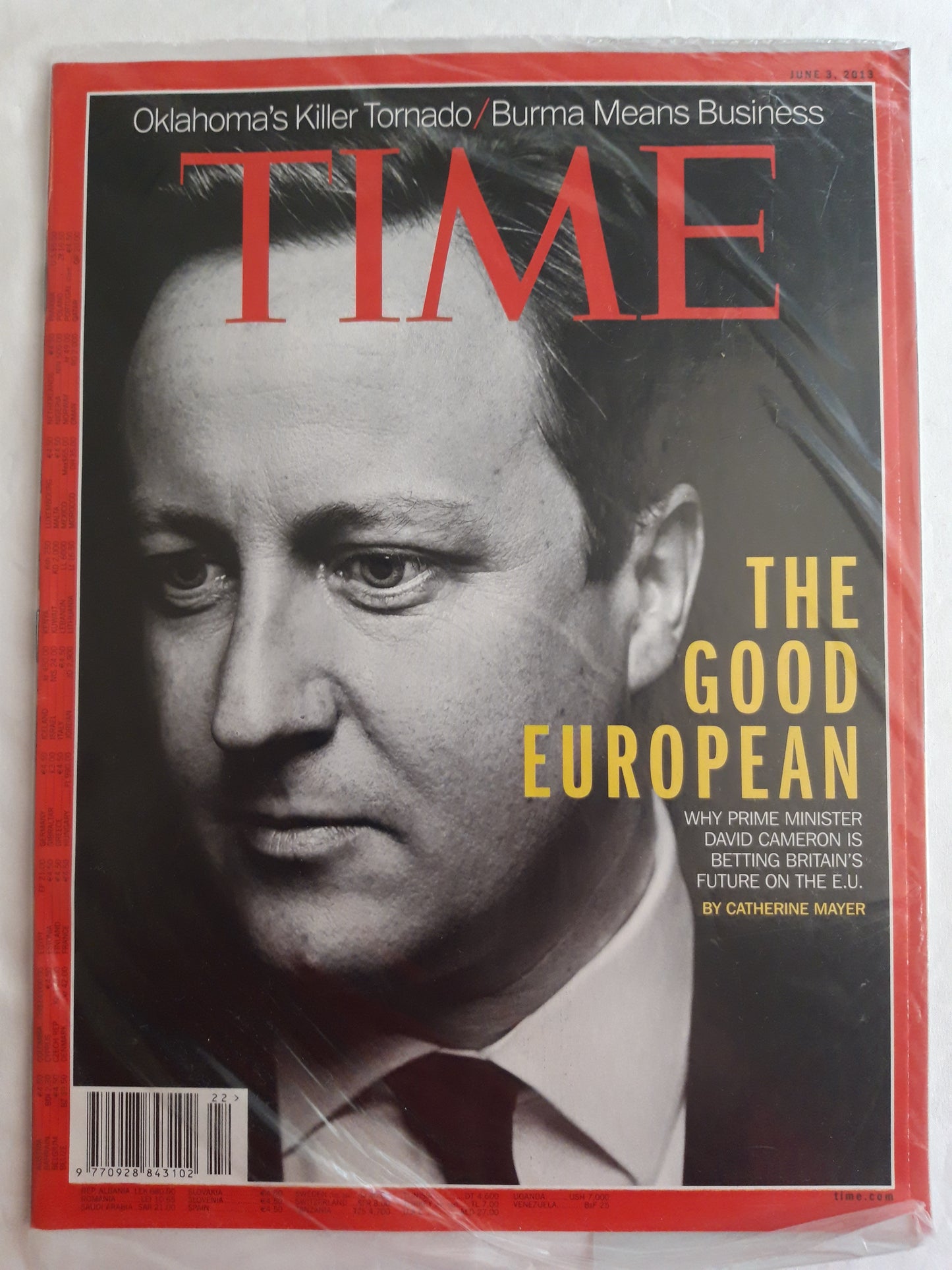 Time magazine The Good European David Cameron 03.06.2013 Juni 2013