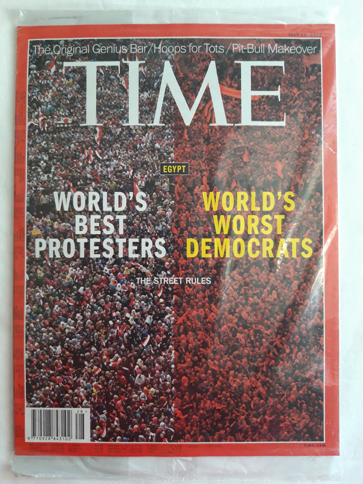 Time magazine Egypt World`s best protesters democrats Original packaging OVP Original verpackt 22.07.2013 July Juli 2013