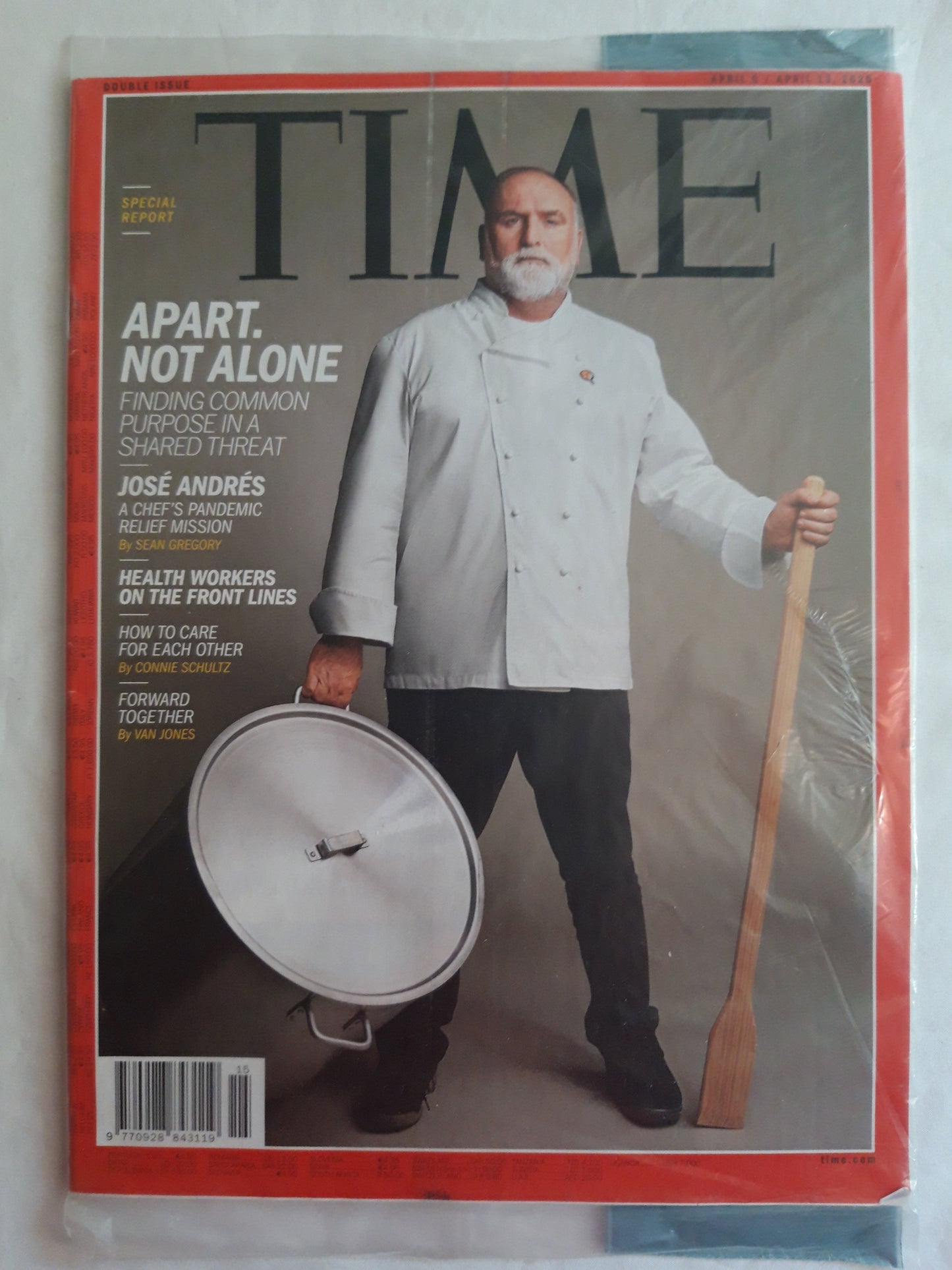 Time magazine Jose Andres A Chef`s Pandemic relief mission Original packaging OVP Original verpackt 06.04.2020 / 13.04.2020 April 2020