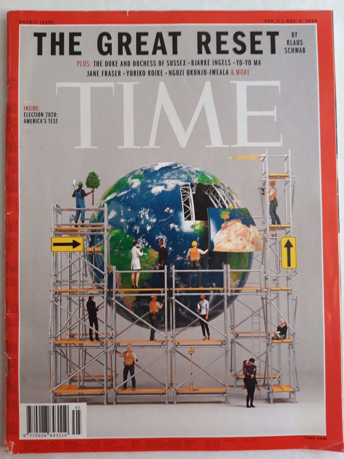 Time magazine The Great Reset by Klaus Schwab Election 2020 02.11.2020 / 09.11.2020 November 2020