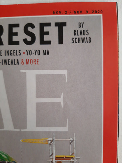 Time magazine The Great Reset by Klaus Schwab Election 2020 02.11.2020 / 09.11.2020 November 2020