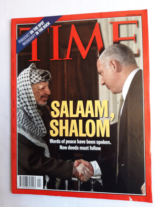 Time magazine Salaam, Shalom Pinochet on the spot Microsoft In the dock 02.11.1998 02. November 1998