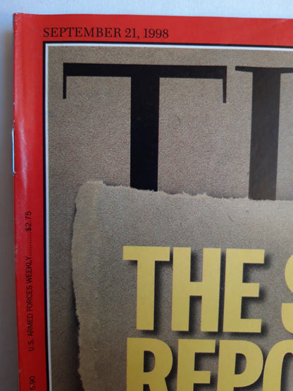 Time magazine Special Issue The starr report Bill Clinton Impeachment? 21.09.1998 21. September 1998