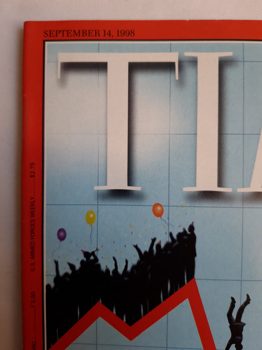 Time magazine Boom Goes Bust Russia: How Far Can They Fall? Bill Clinton: How Gross Will It Get? 14.09.1998 14. September 1998
