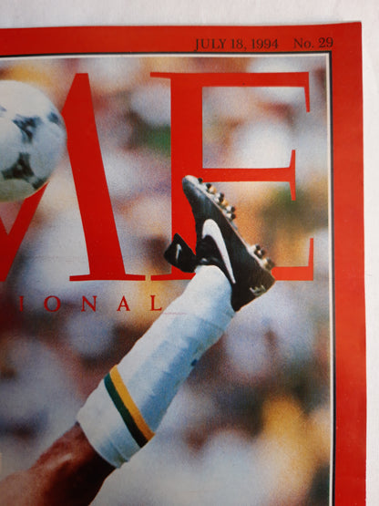 Time magazine Bing! Bam! USA94 Brazilian star Bebeto After Kim 18.07.1994 18. July Juli 1994 No. 29