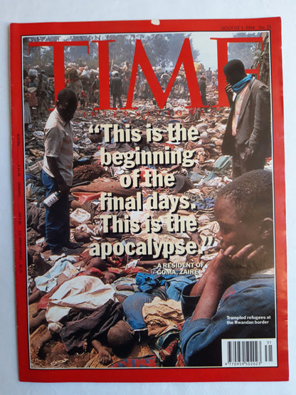 Time magazine Rwandan border  President of Goma Zaire 01.08.1994 01. August 1994
