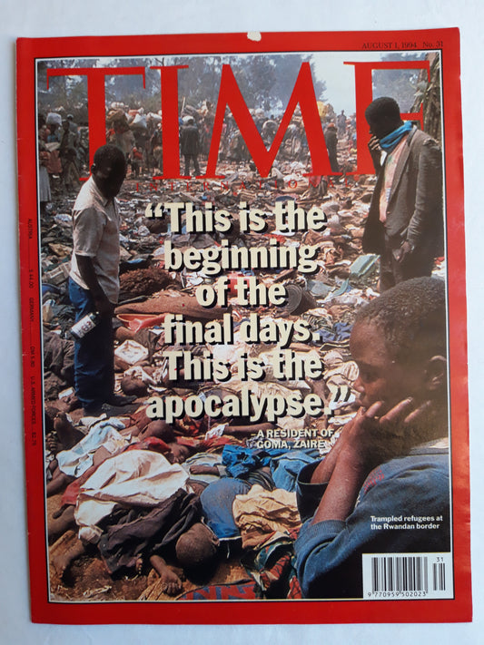Time magazine Rwandan border  President of Goma Zaire 01.08.1994 01. August 1994