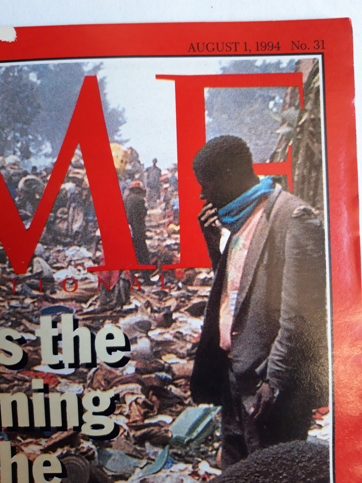 Time magazine Rwandan border  President of Goma Zaire 01.08.1994 01. August 1994