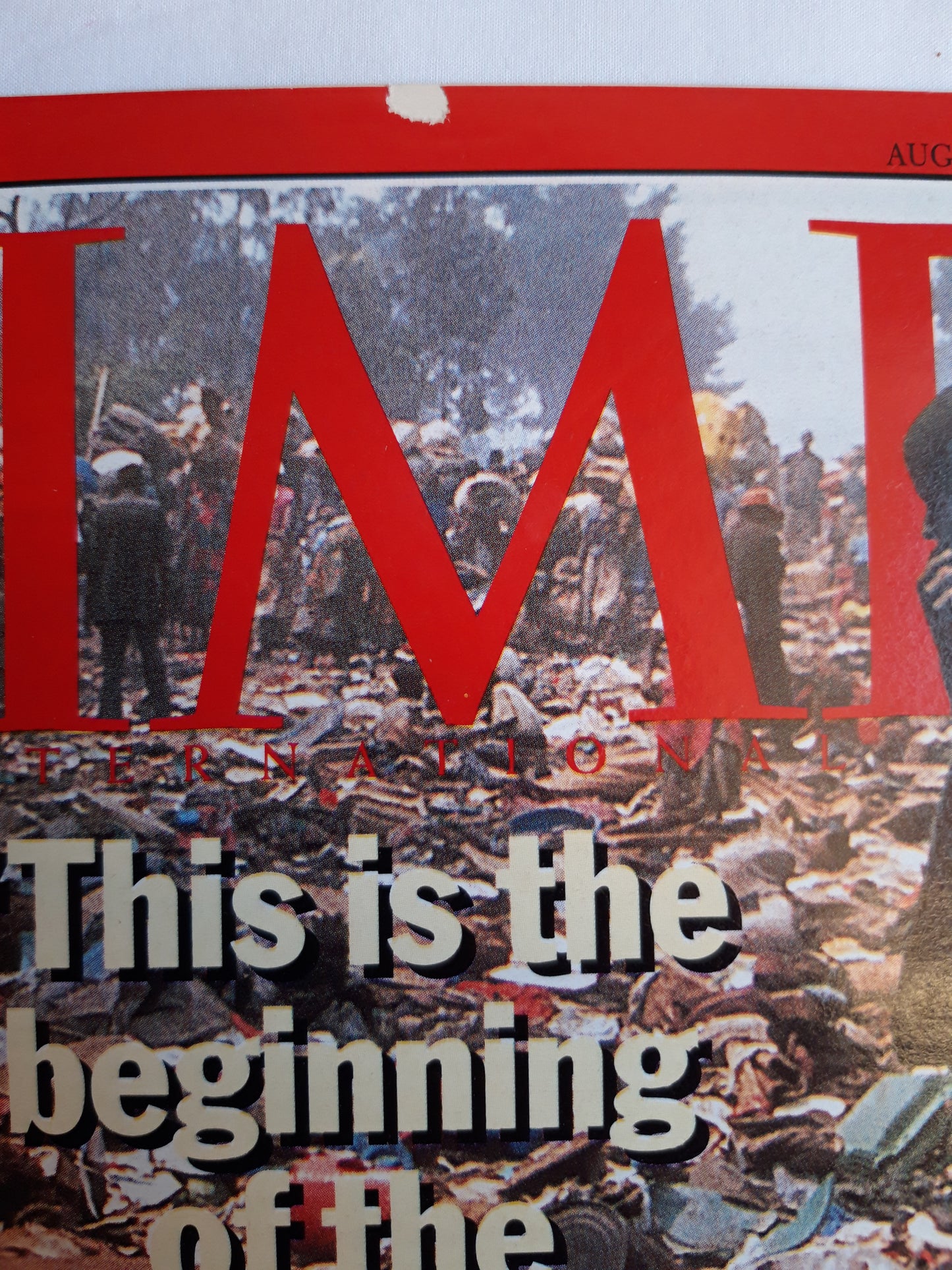 Time magazine Rwandan border  President of Goma Zaire 01.08.1994 01. August 1994