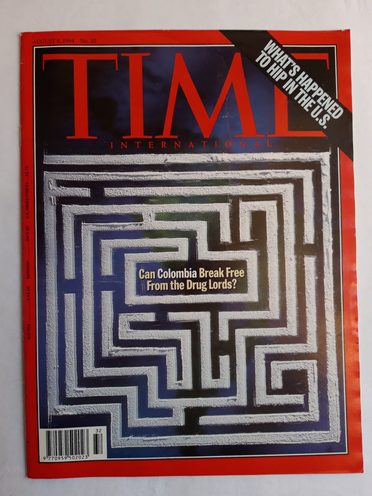 Time magazine Can Colombia Break Free From the Drug Lords? What`s happend to hip in the U.S. 08.08.1994 8. August 1994 No. 34
