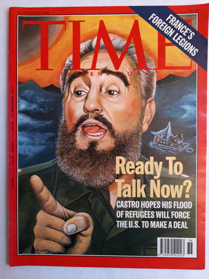 Time magazine Ready to talk now? Fidel Castro France`s foreign legions 05.09.1994 05. September 1994