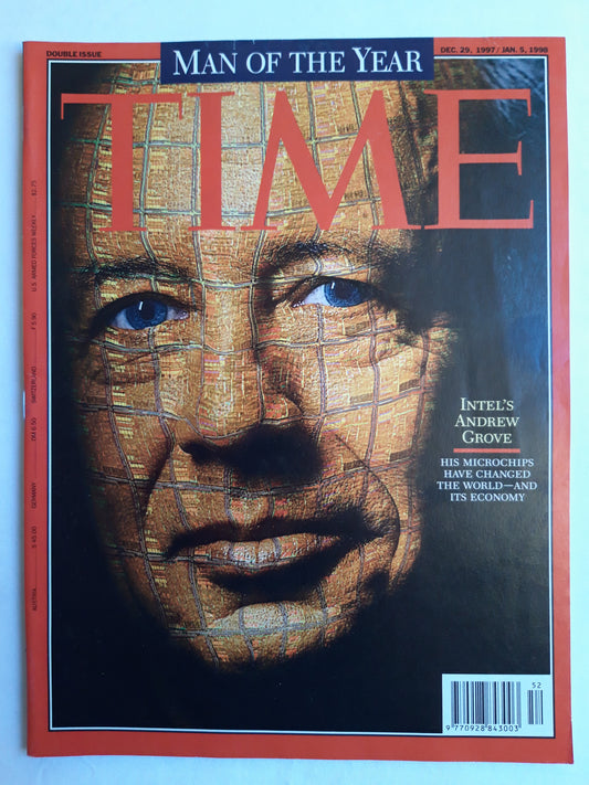 Time magazine Man of the Year Intel`s Andrew Grove Microchips have changed the world and its economy 29.12.1997/05.01.1998 29. Dezember December 1997 / 05. Janury 1998