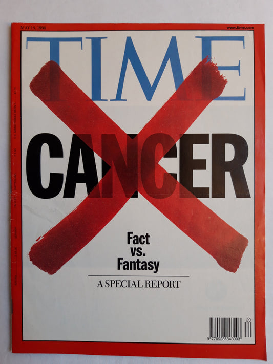 Time magazine Cancer Fact vs. Fantasy 18.05.1998 18. März March 1998